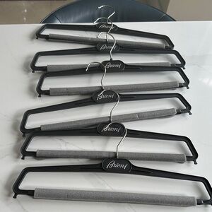 Brioni Black and Gray Hangers six in total
